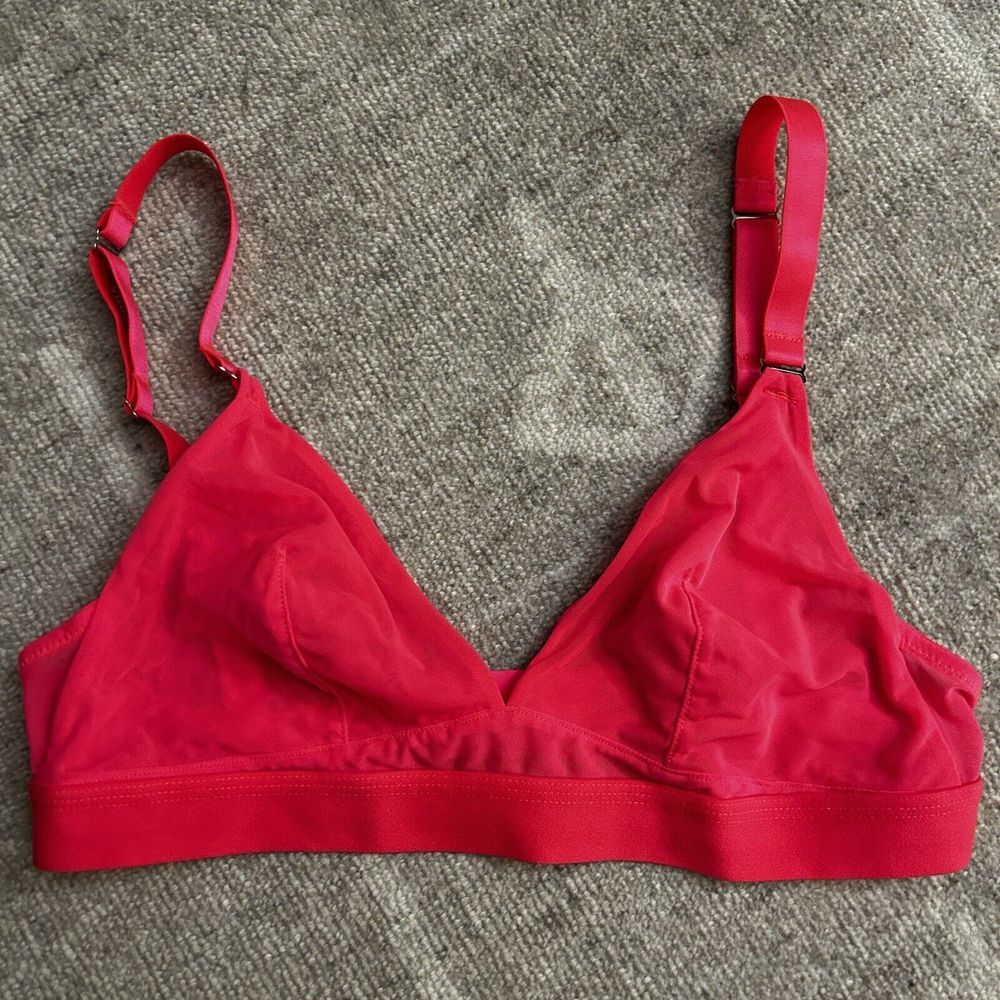 Splendid Intimates Bra Bralette Size M Hot Pink T-Adjustable Straps